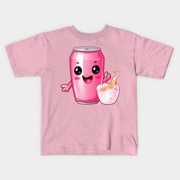 Soft drink cute T-Shirt cute giril Kids T-Shirt by nonagobich